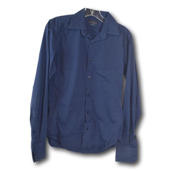 Zara Other - Zara Man Super Slim Fit Shirt Navy Size: S